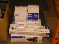 Lot to Contain 6 Assorted Lap Flood Lights and Fixed Down Lights and LED Strip Lights (329242)