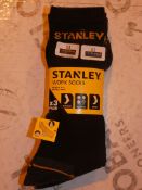 Lot to Contain 5 Packs of 3 Stanley Socks Combined RRP£30