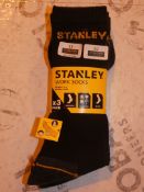 Lot to Contain 5 Packs of 3 Stanley Socks Combined RRP£30