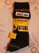 Lot to Contain 5 Packs of 3 Stanley Socks Combined RRP£30