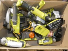 Assorted Power Tools from Ryobi, JCB and Bosch to Include Circular Saws, Hammer Drills, Multi