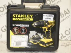 Boxed Stanley Fatmax 18v Lithium Iron Combi Drill RRP£155 (322729)