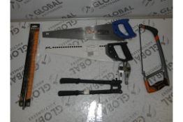 Assorted Items to Include Magnusson Hand Saws, Bolt Crops and Bahco Hand Saws and Universal Fit