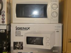 Igenix 20L Manual Control Microwave 800W Stainless