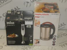 Assorted Items to Include 1 Morphy Richards Soup M