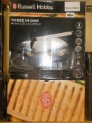 Boxed Russell Hobbs 3in1 Pannini Griddle and Grill