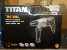 Boxed Titan TTB276DRL 850w Percussion Drill RRP£45 (312608)