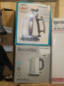 Assorted Breville and Dualitt 1.5ltr Stainless Ste