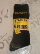 Lot to Contain 5 Brand New Packs of Stanley Work Socks Size 6 - 11 Combined RRP £60