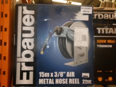 Erbauer 15m Air Metal Hose Reel RRP £60