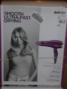 Lot to Contain 2 Babyliss Smooth Ultra Fast Drying Hair Straighteners Velvet Orchard RRP£70