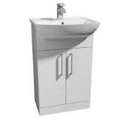 Boxed K.ViT 550mm Cabinet (520 x 305 x 845) Double Ebb (Well Washed Basin and Taps Not Included)