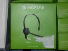Lot to Contain 5 Boxed Xbox 1 Chat Headsets Combined RRP£100