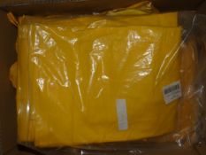 Lot to Contain 6 Assorted Yellow Waterproof Outdoor Sportswear Clothing Items to Include 2in1