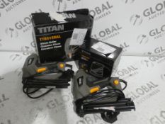 Assorted Items to Include 4 Titan 25mm Nailers and 1 Titan Sander RRP £20 Each