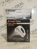 Assorted Items to Include 1 Kenwood True Electric Knife and 1 Russell Hobbs Hand Mixer RRP £20 Each