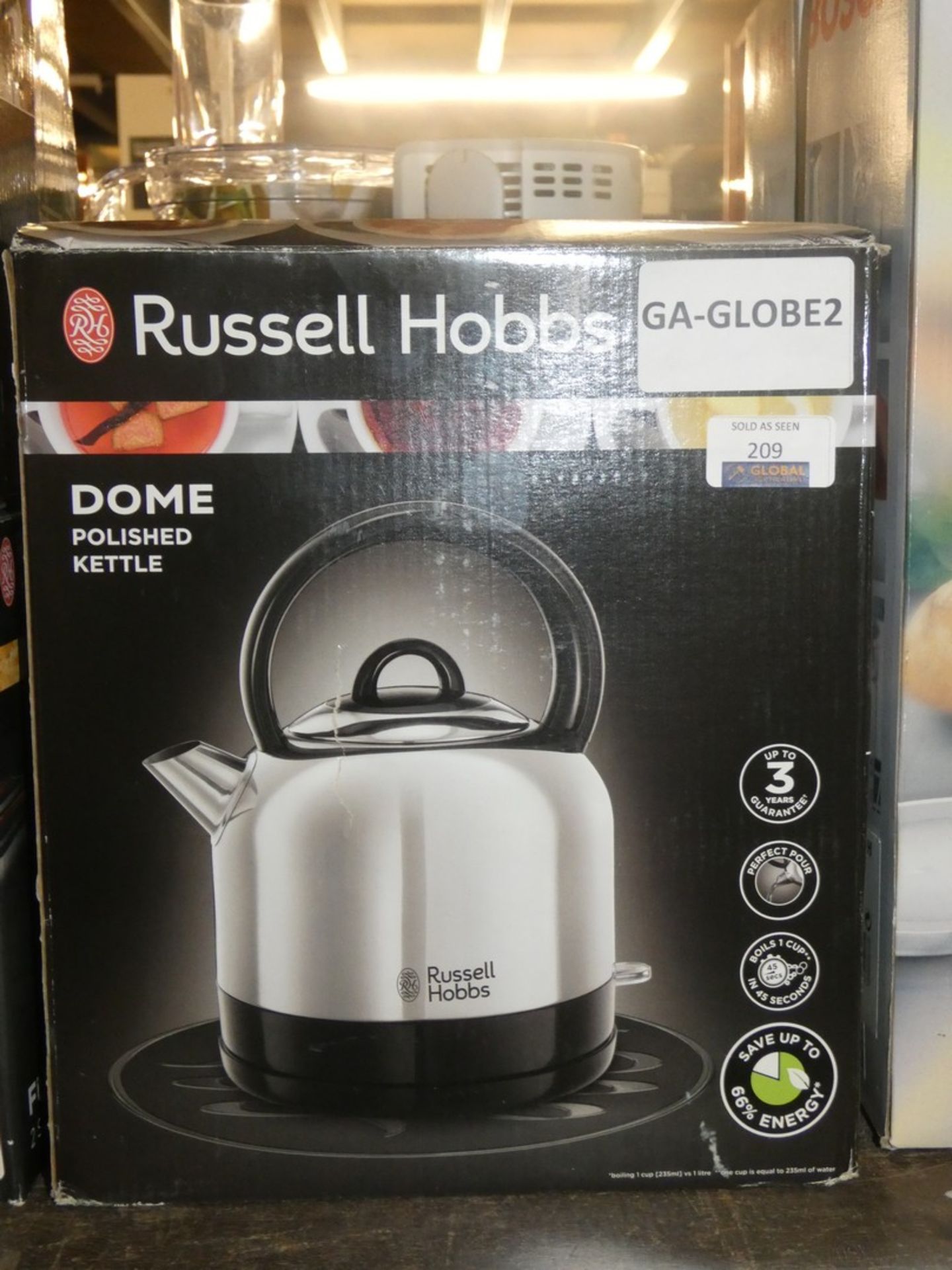 Russell Hobs Dome Polished Kettle RRP£35