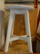 St Ives Solid White Wooden Single Bar Stool RRP£95