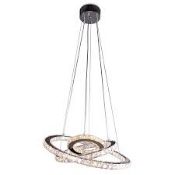 Boxed Home Collection Stella Stainless Steel and Glass Ceiling Light Pendant RRP£300