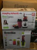 Assorted Items to Include 1 Morphy Richards Blend Express and 1 Breville Blend Active Family Just