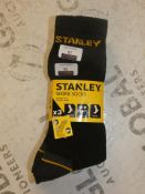 Brand New Packs of 3 Stanley Sizes UK6-11 Work Soc