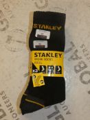 Brand New Packs of 3 Stanley Sizes UK6-11 Work Soc