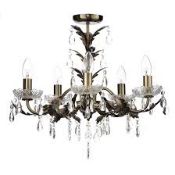 Boxed Home Collection Paisley Flush Chandelier Style Ceiling Light RRP£60
