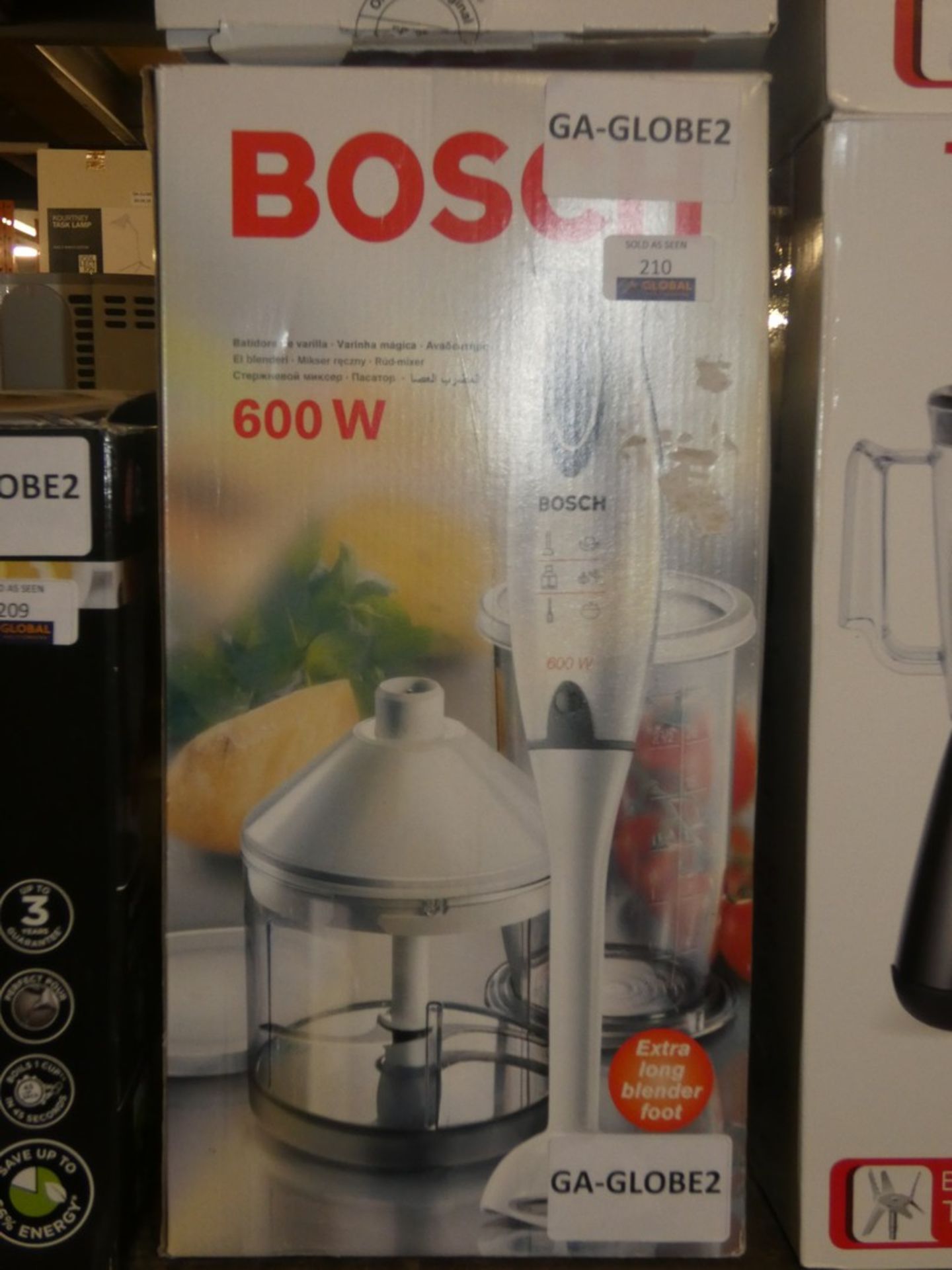Lot to Contain 3 Bosch 600w Power Turbo Blenders RRP£30each