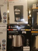 Assorted Items to Include 1 Morphy Richards Coffee On The Go Compact Filter Coffee Machine and 1