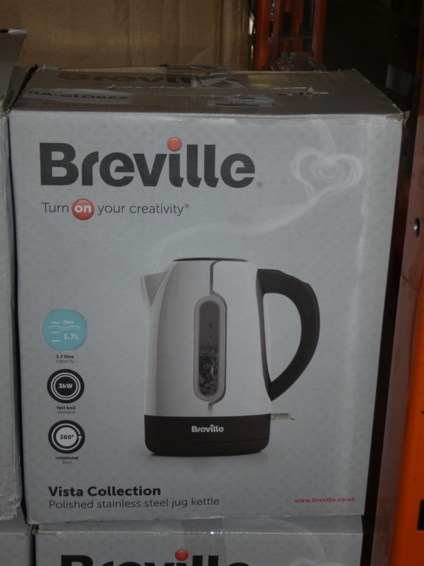 Breville Vista Collection Polished Stainless Steel Jug Kettle RRP£25each