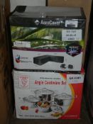 Boxed Assorted items to Include an Aerocover Corner Garden Sofa Lounge Cover and an Angle