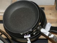 Assorted Pans to Include Circulon Frying Pan, Tefal Ingenio Frying Pans and Easy Glide Frying Pans