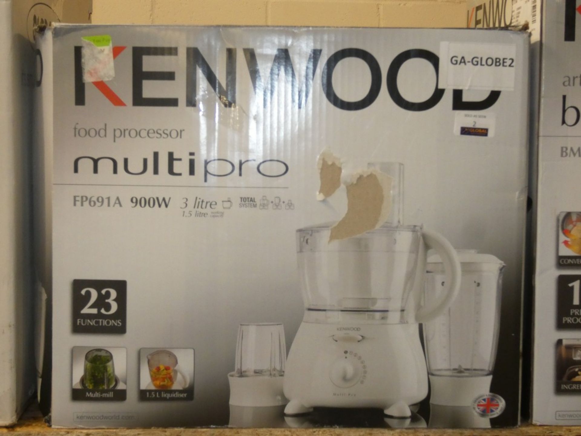 Boxed Kenwood Multi Power FP691A 900w Food Processor RRP£88