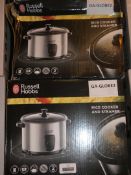 Lot to Contain 2 Boxed Russell Hobbs Rice Cooker and Steamer Combined RRP£70