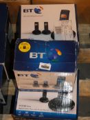 Lot to Contain 3 Boxed Assorted BT Phone Sets to Include 1 BT3710 Trio Phone Set, 1 BT3710 Twin