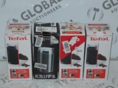 Assorted Items to Include 3 Tefal Coffee Grinders and 1 Krupps Coffee Grinder RRP£25each