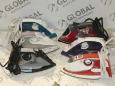 Assorted Irons to Include Tefal, Morphy Richards and Braun, RRP£30each