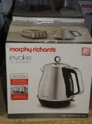 Assorted Items to Include 1 Morphy Richards Accents 1.5ltr Pyramid Kettle In Red and 1 Morphy