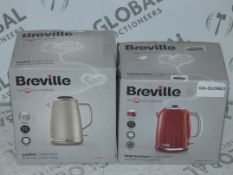 Assorted Items to include 1 Breville Lustra Collection Shimmer Cream Kettle and 1 Breville