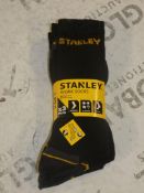 Packs of 3 Stanley Work Socks RRP £6.99 Each