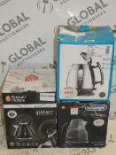 Assorted Items to Include 1 Dualit Kettle, 1 Russell Hobbs Legacy Black Kettle and 1 Delonghi