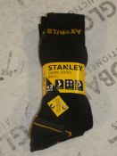 Packs of 3 Stanley Work Socks RRP £6.99 Each