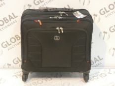 Boxed Wenga Interchange 43cm Deluxe Wheeled Laptop Briefcase with Overnight Compartment RRP£100