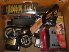 Lot to Contain 10 Assorted Boxed and Unboxed Padlocks Combination Locks and Select Access Lockable