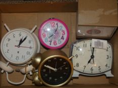 Lot to Contain 5 Assorted Newgate and London Clock Company Mantle Clock Combined RRP£110