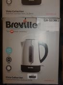 Lot to Contain 3 Boxed Breville Vista Collection Polished Stainless Steel Cordless Jug Kettle