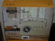 Lot to Contain 4 Boxed Bush Mini FM Classic Radios Combined RRP£80
