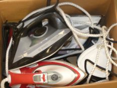 Assorted Graded Steam Irons by Morphy Richards and Bosch RRP £25 - £40 Each(Viewing And Appraisals