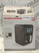 Boxed Morphy Richards Vector Digital Pour Over Filter Coffee Machine In Black RRP£60