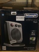 Boxed Delonghi Vertical Style Desk Top Fan Heater RRP£60